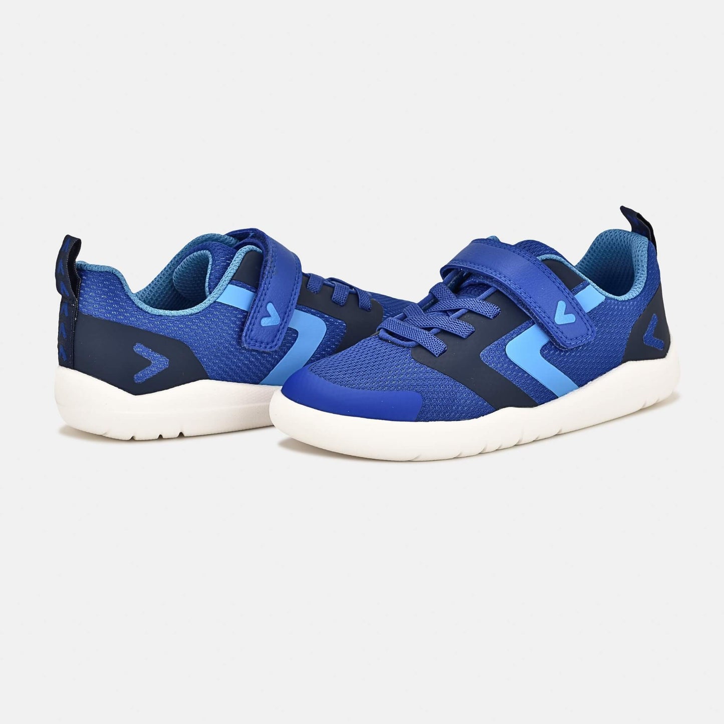 Blue barefoot kids trainer - pair facing