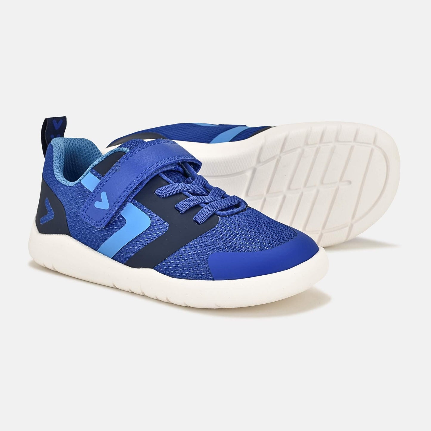 Blue barefoot kids trainer - pair with sole