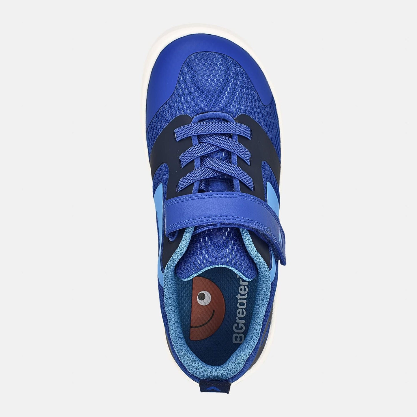 Blue barefoot kids trainer - top