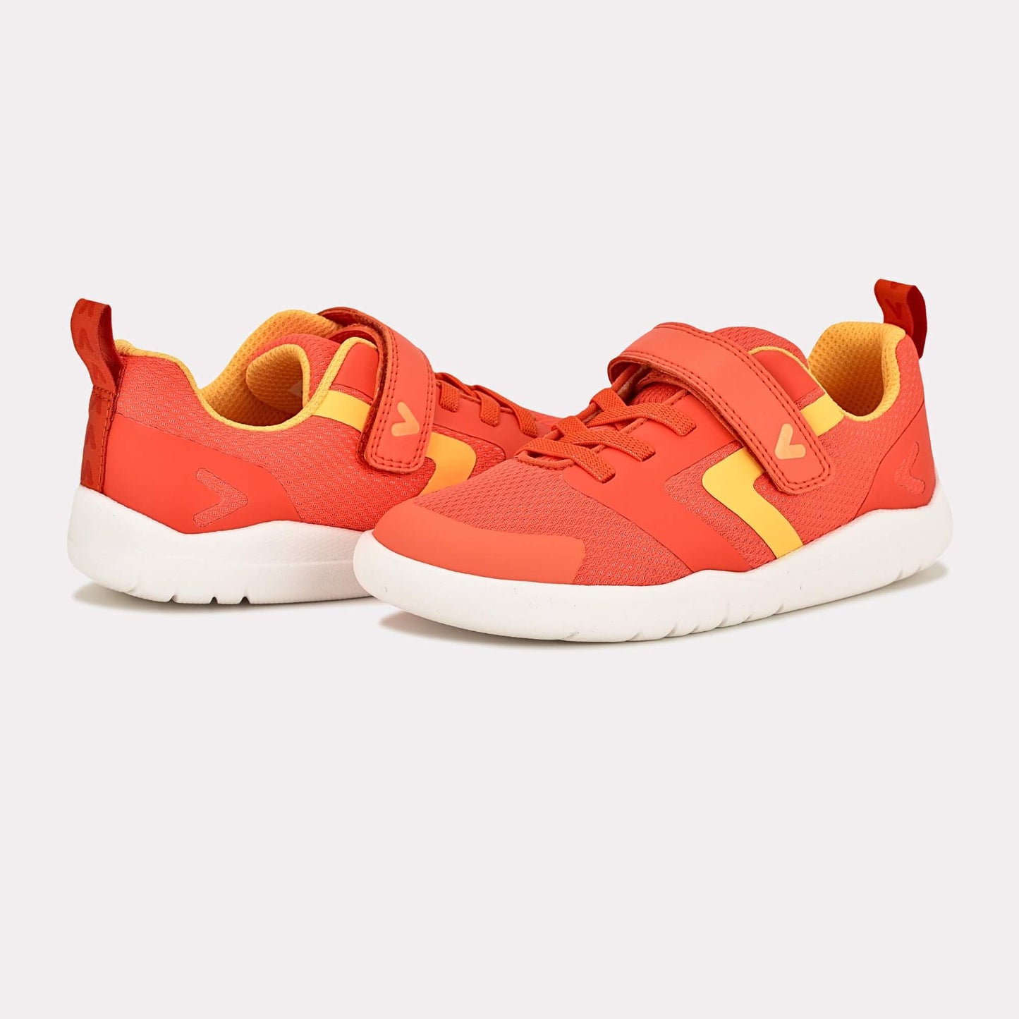 Orange barefoot kids trainer - pair facing