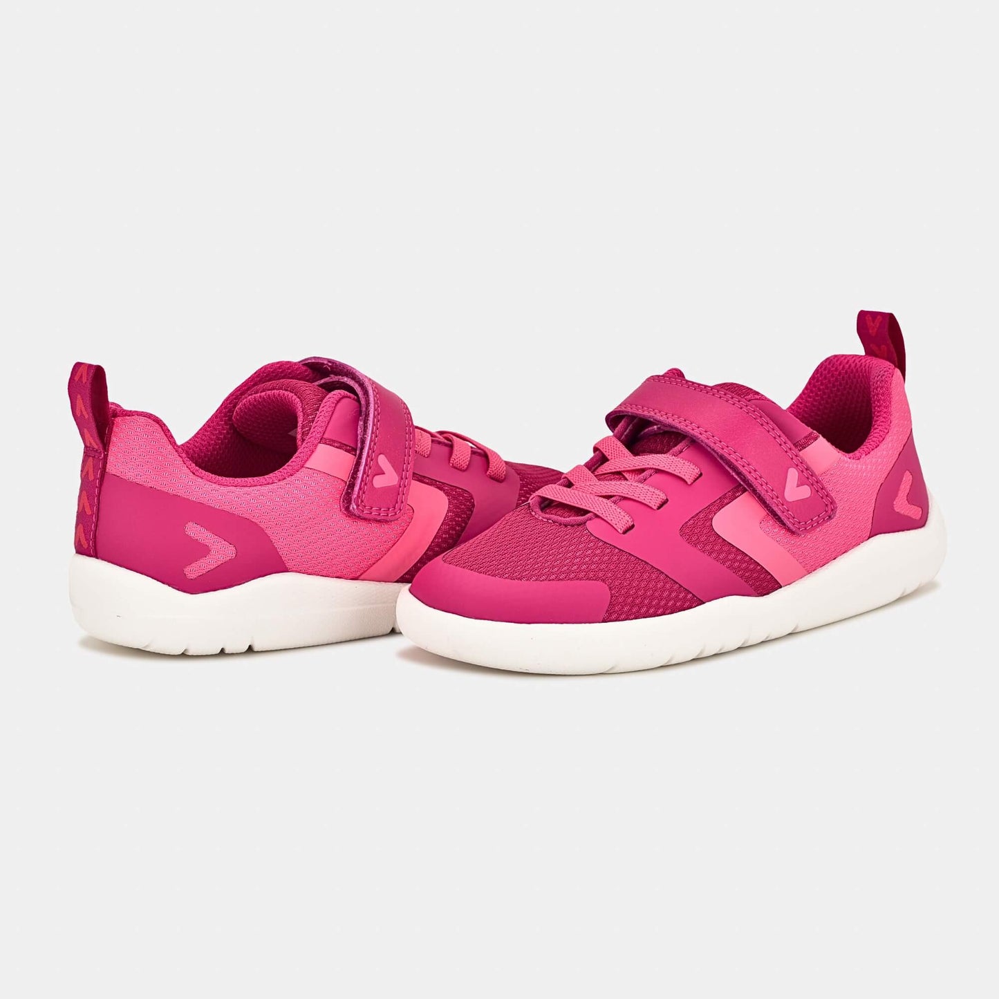 Pink barefoot kids trainer - pair facing