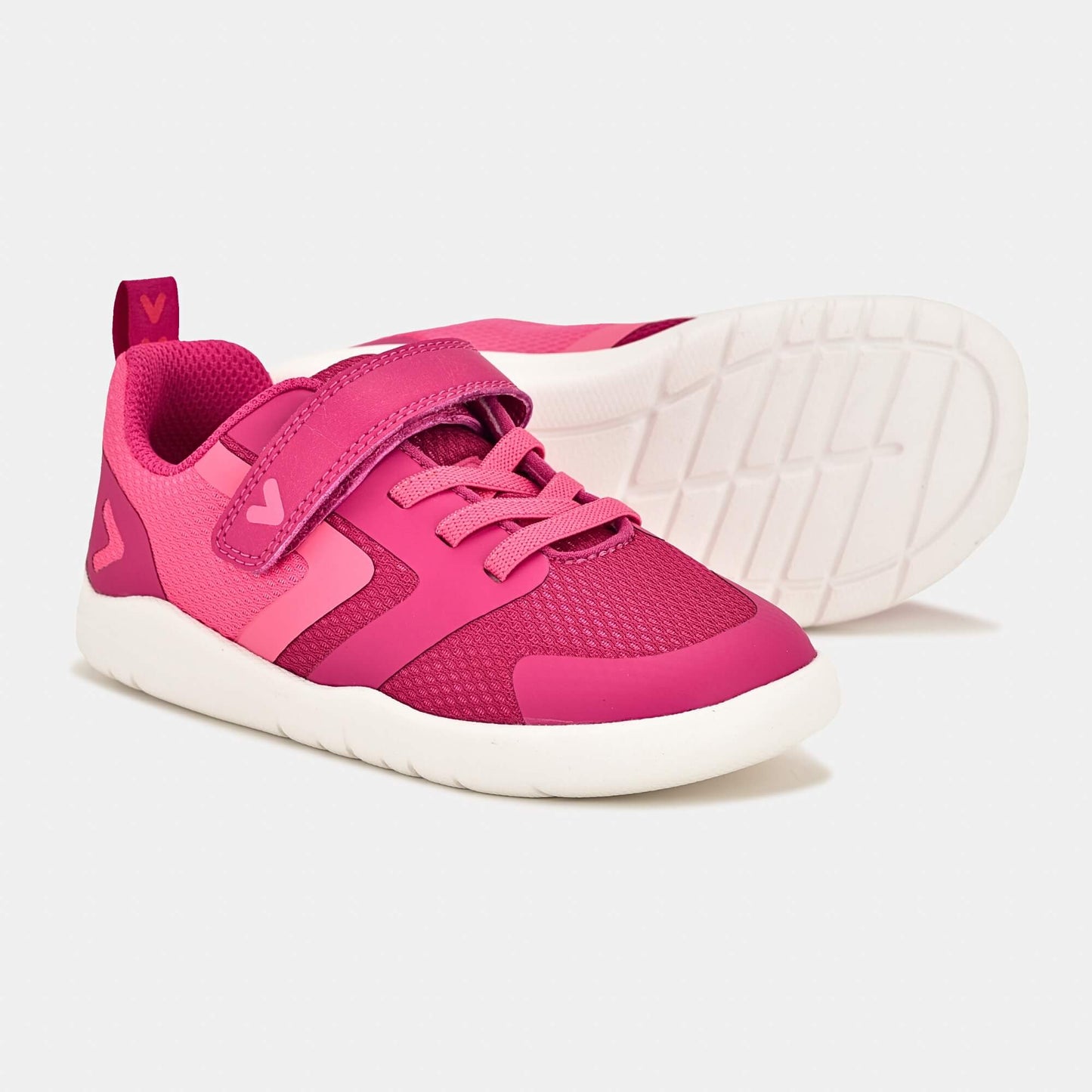 Pink barefoot kids trainer - pair with sole