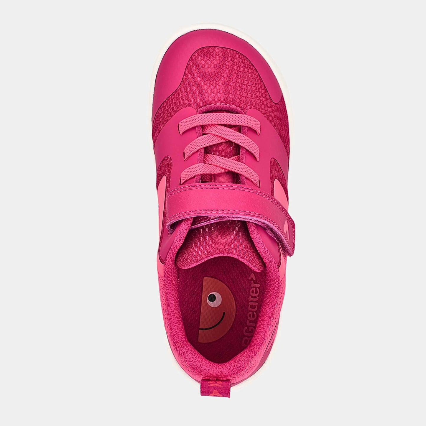 Pink barefoot kids trainer - top