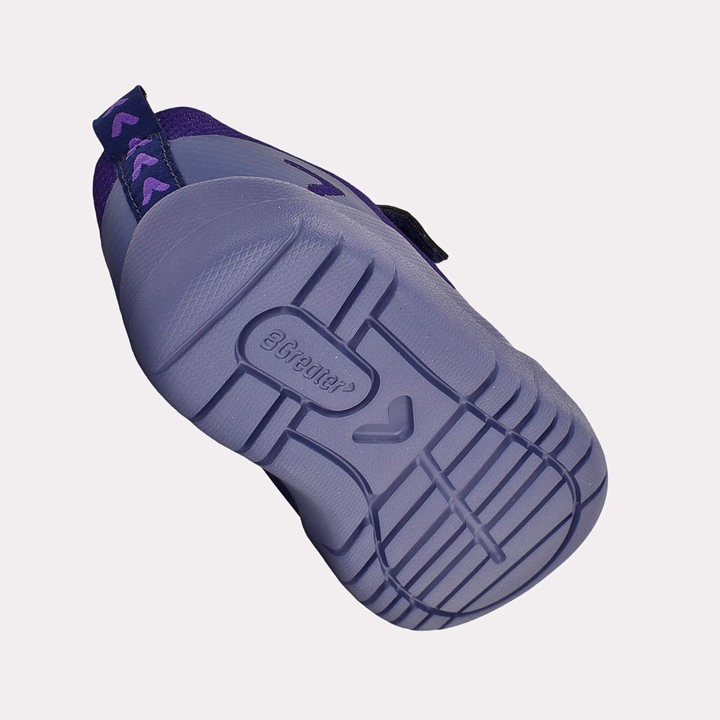 Purple barefoot kids trainer - floating