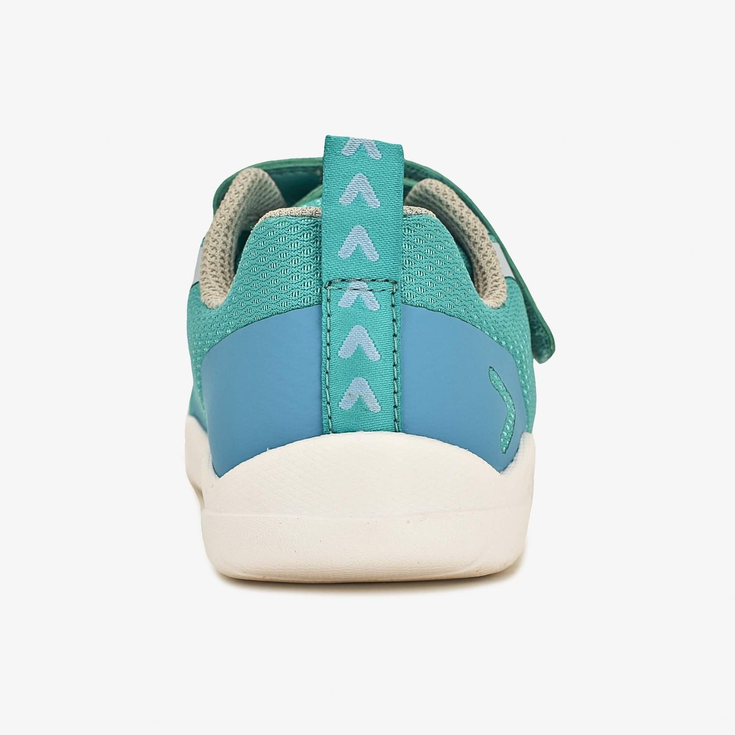 Teal barefoot kids trainer - back