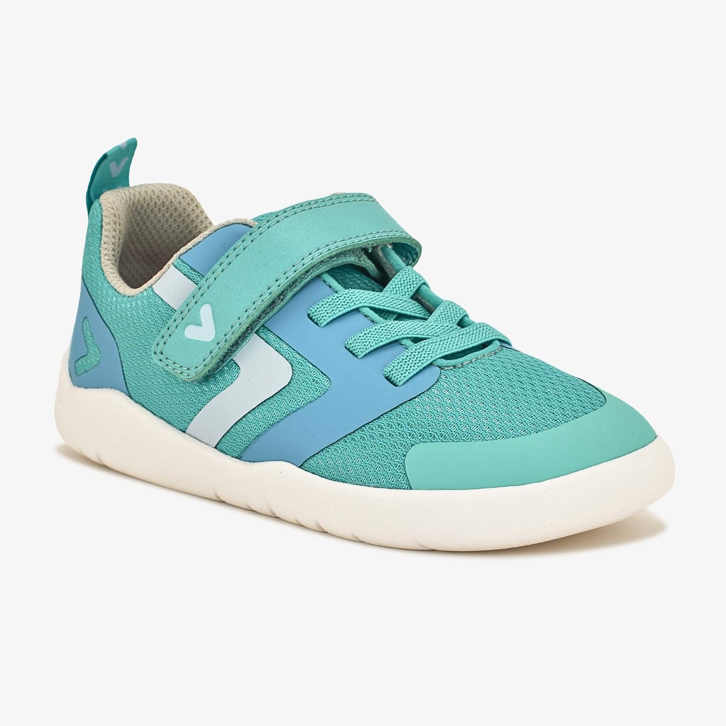 Teal barefoot kids trainer - main feature photo