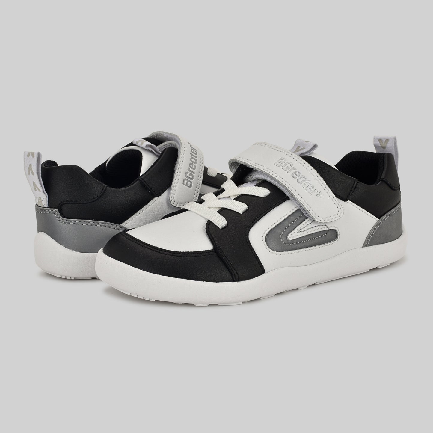 Kids Black White Barefoot Trainer - Pair