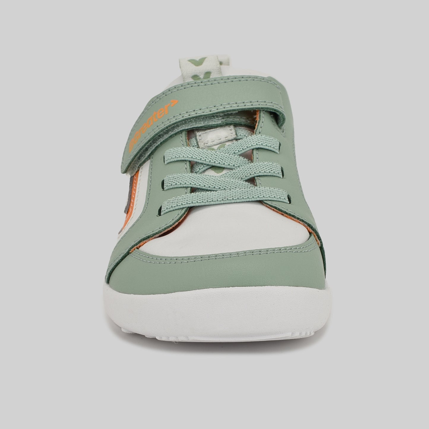 Kids Green White Barefoot Trainer - Front