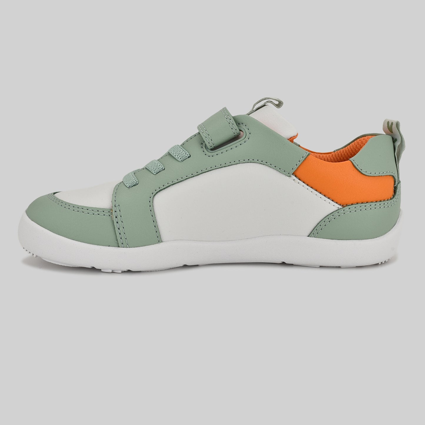 Kids Green White Barefoot Trainer - Inside