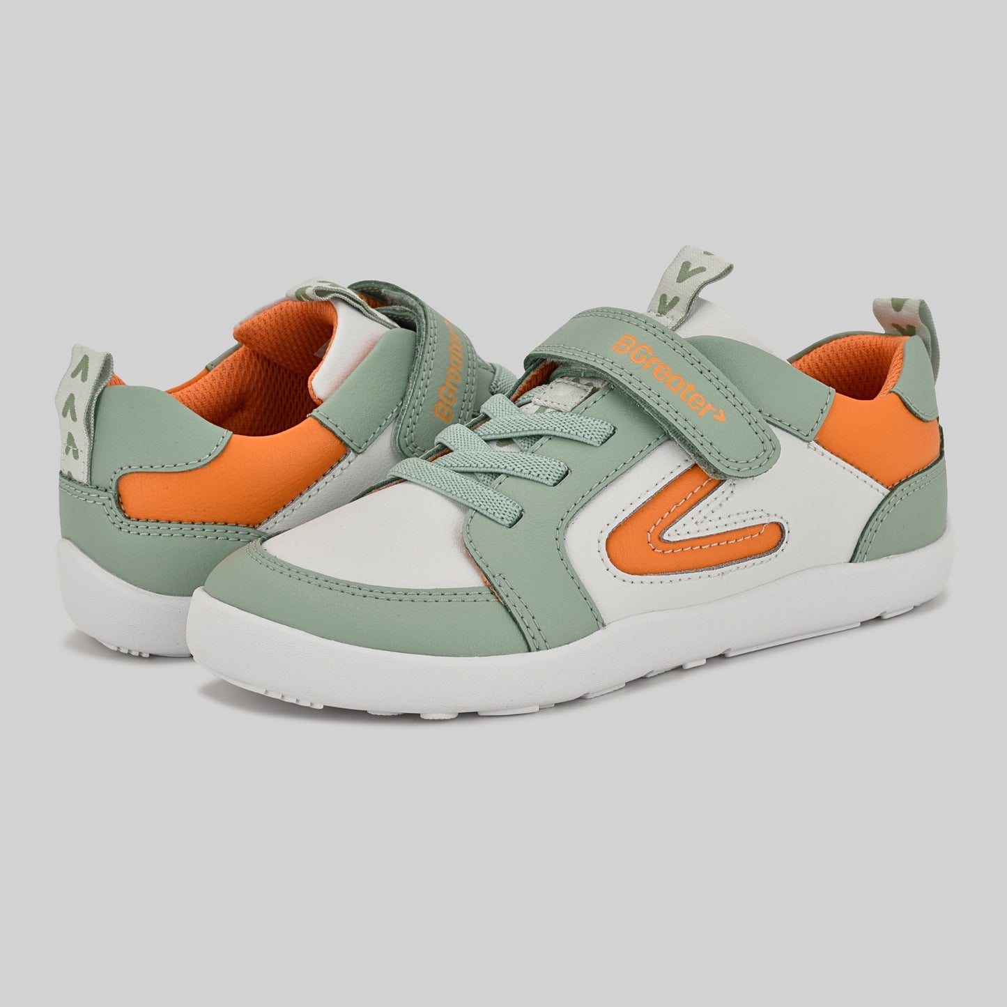 Kids Green White Barefoot Trainer - Pair