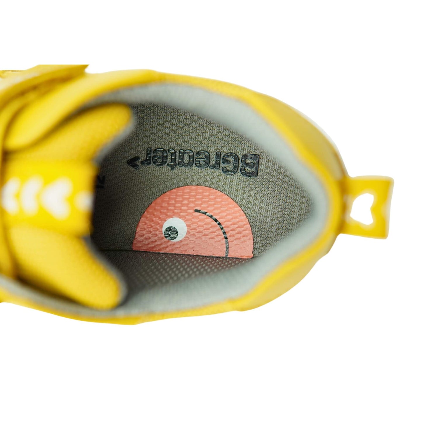 Kids Girls & Boys Yellow Levison Barefoot Trainer | Close up top