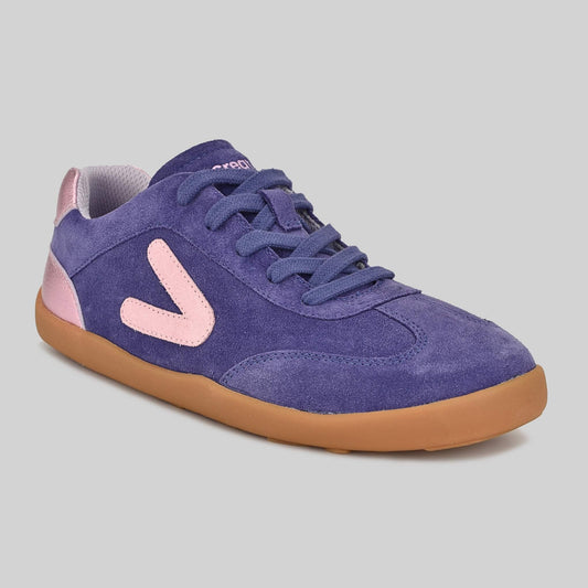 Kids Suede Trainer Purple - Main