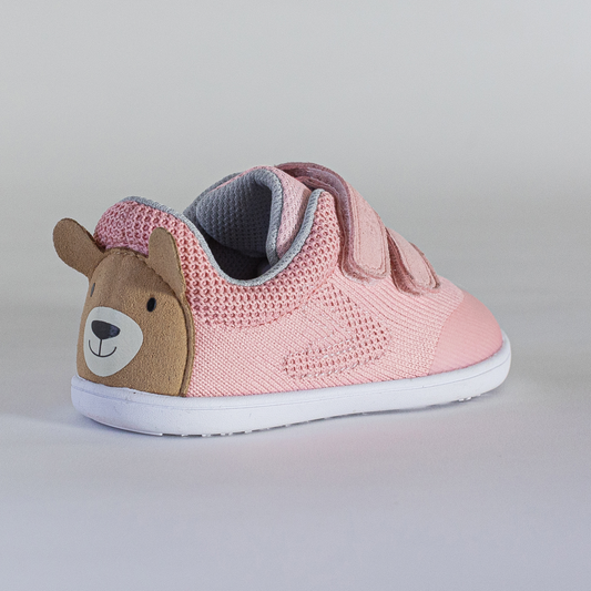 Barefoot toddler trainer in pink- main
