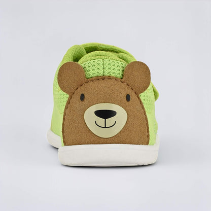 Lime Green barefoot toddler trainer - back