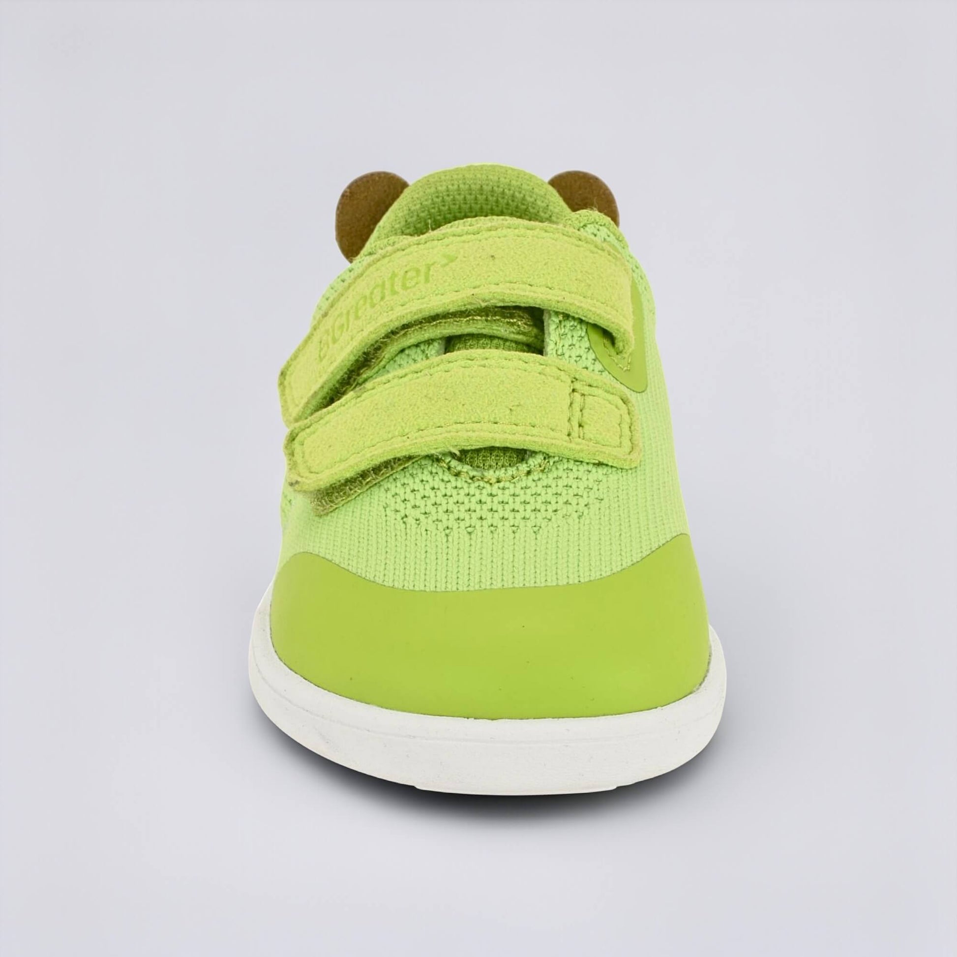 Lime Green barefoot toddler trainer - front