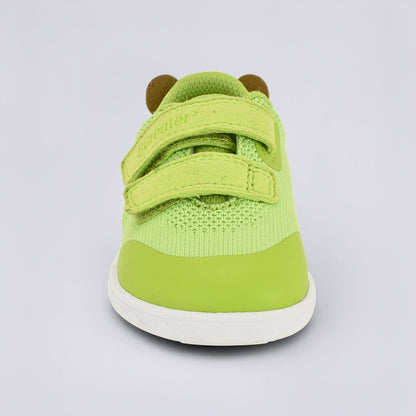 Lime Green barefoot toddler trainer - front