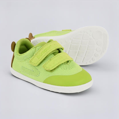 Lime Green barefoot toddler trainer - pair with sole