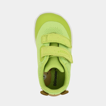 Lime Green barefoot toddler trainer - top