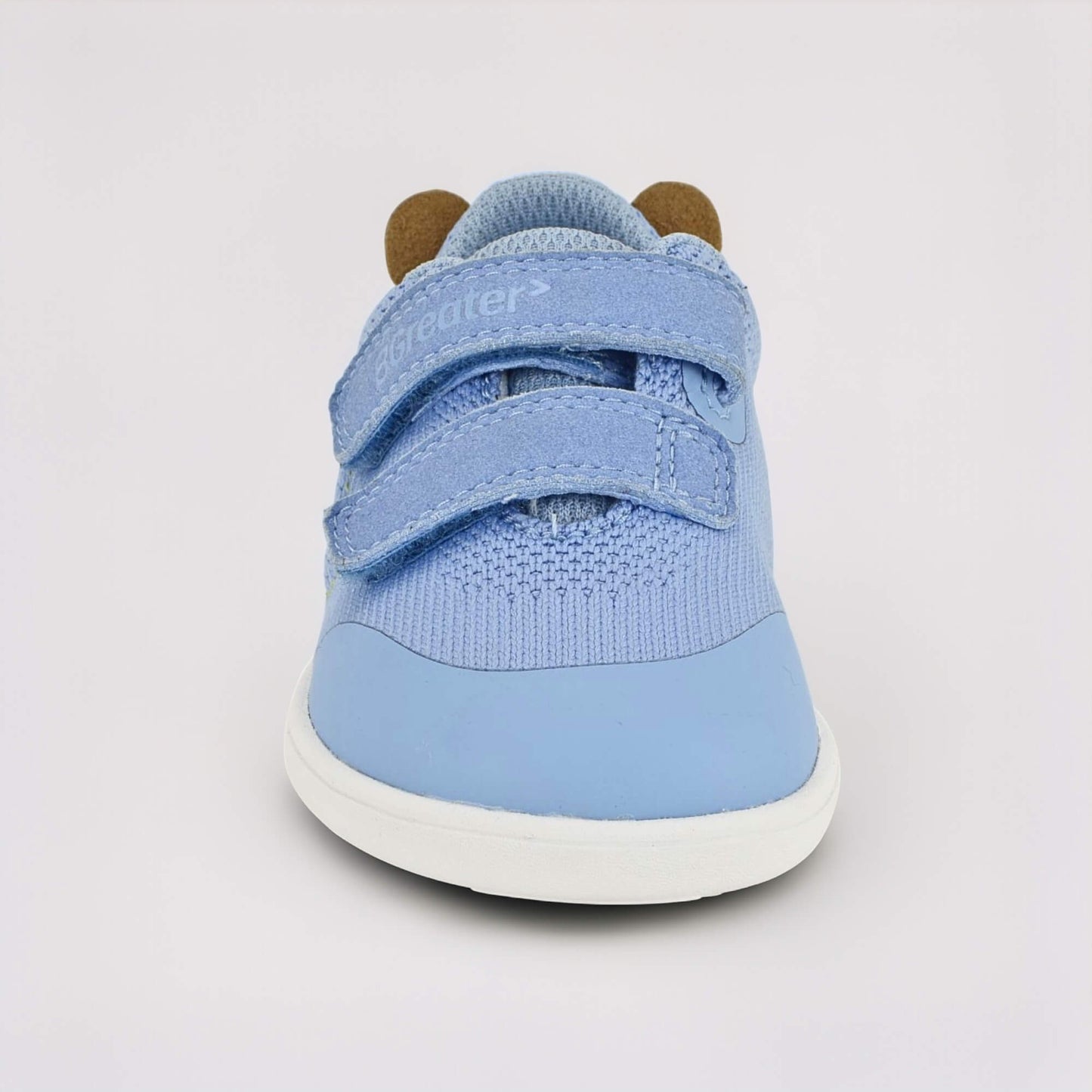 Mid Blue barefoot toddler trainer - front