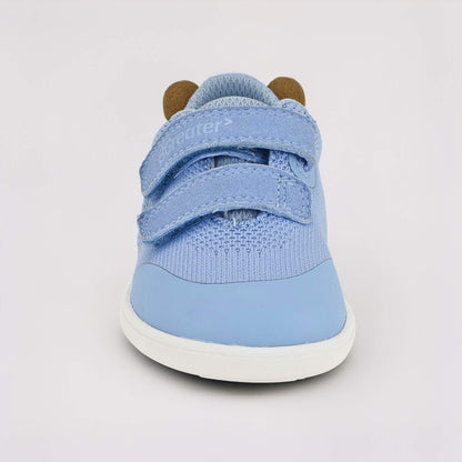 Mid Blue barefoot toddler trainer - front