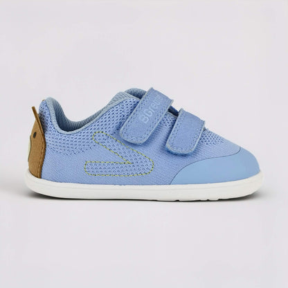 Mid Blue barefoot toddler trainer - outside