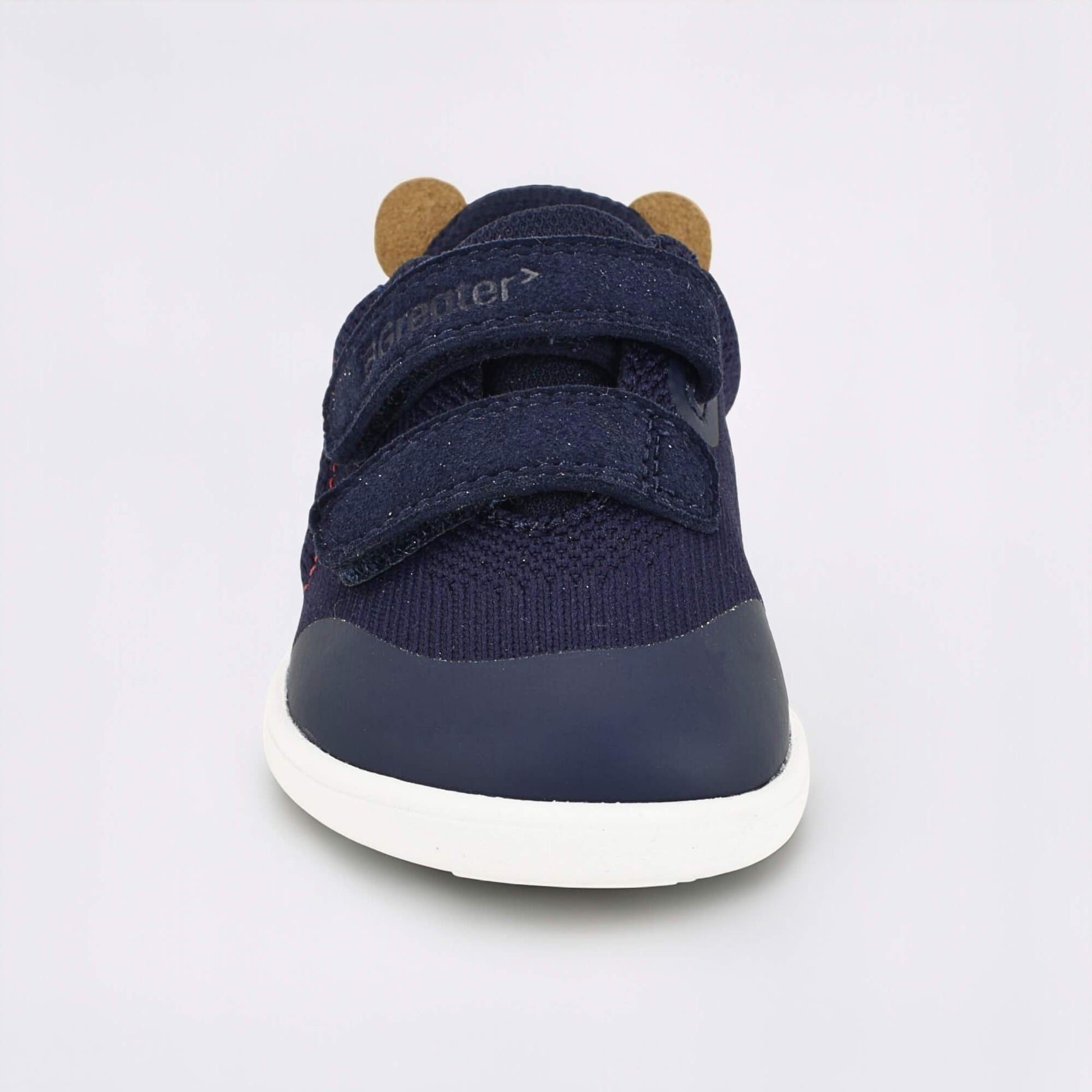 Navy barefoot toddler trainer - front