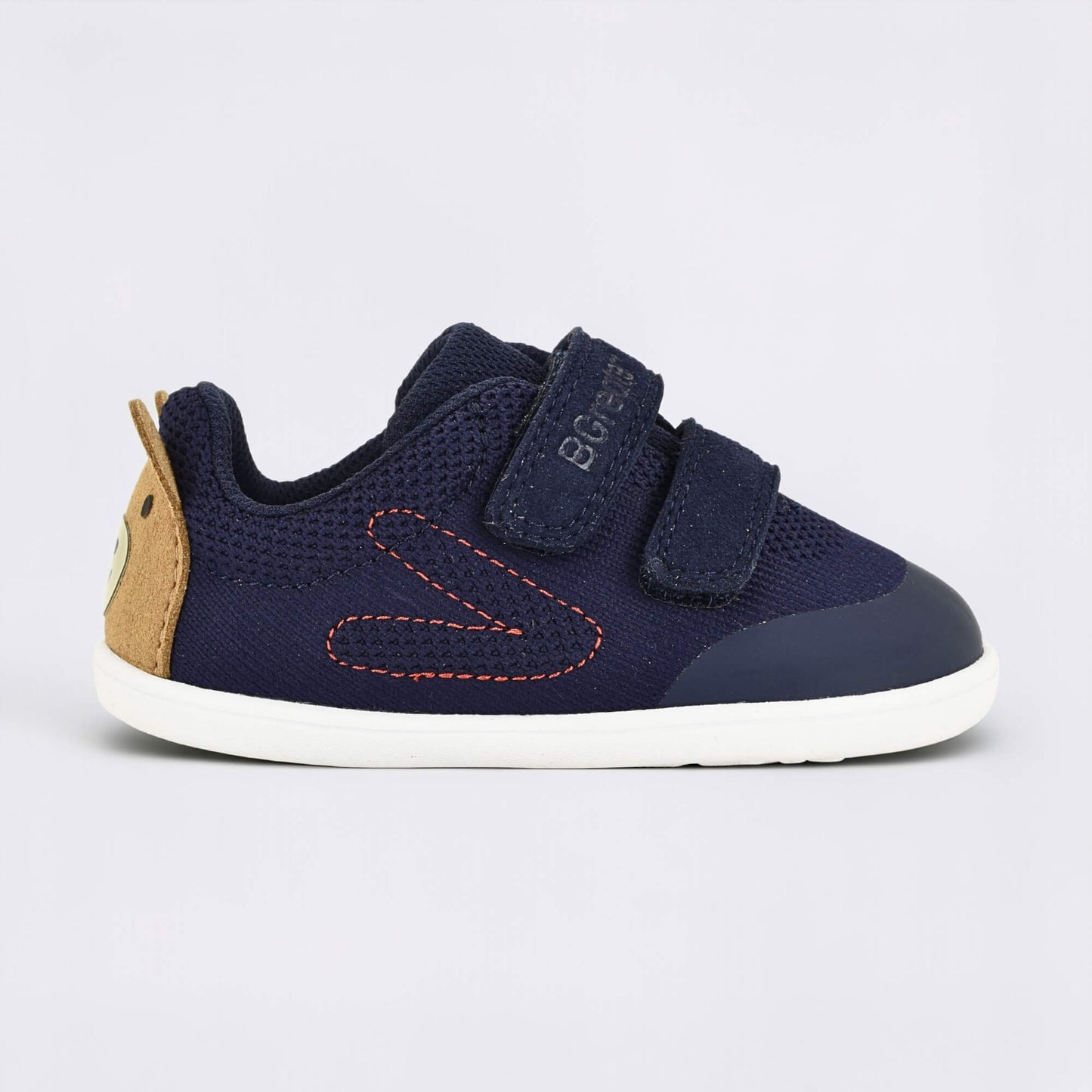 Navy barefoot toddler trainer - outside