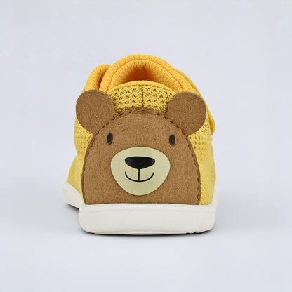 Ochre barefoot toddler trainer - back