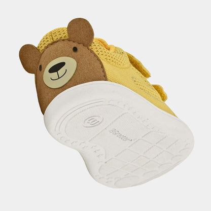 Ochre barefoot toddler trainer - floating