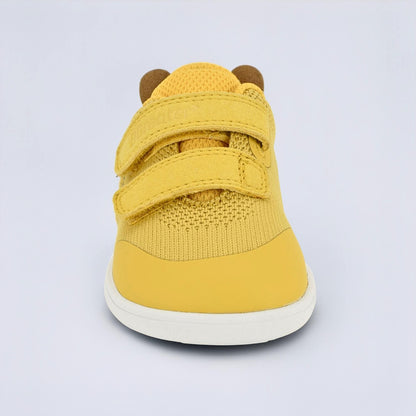 Ochre barefoot toddler trainer - front