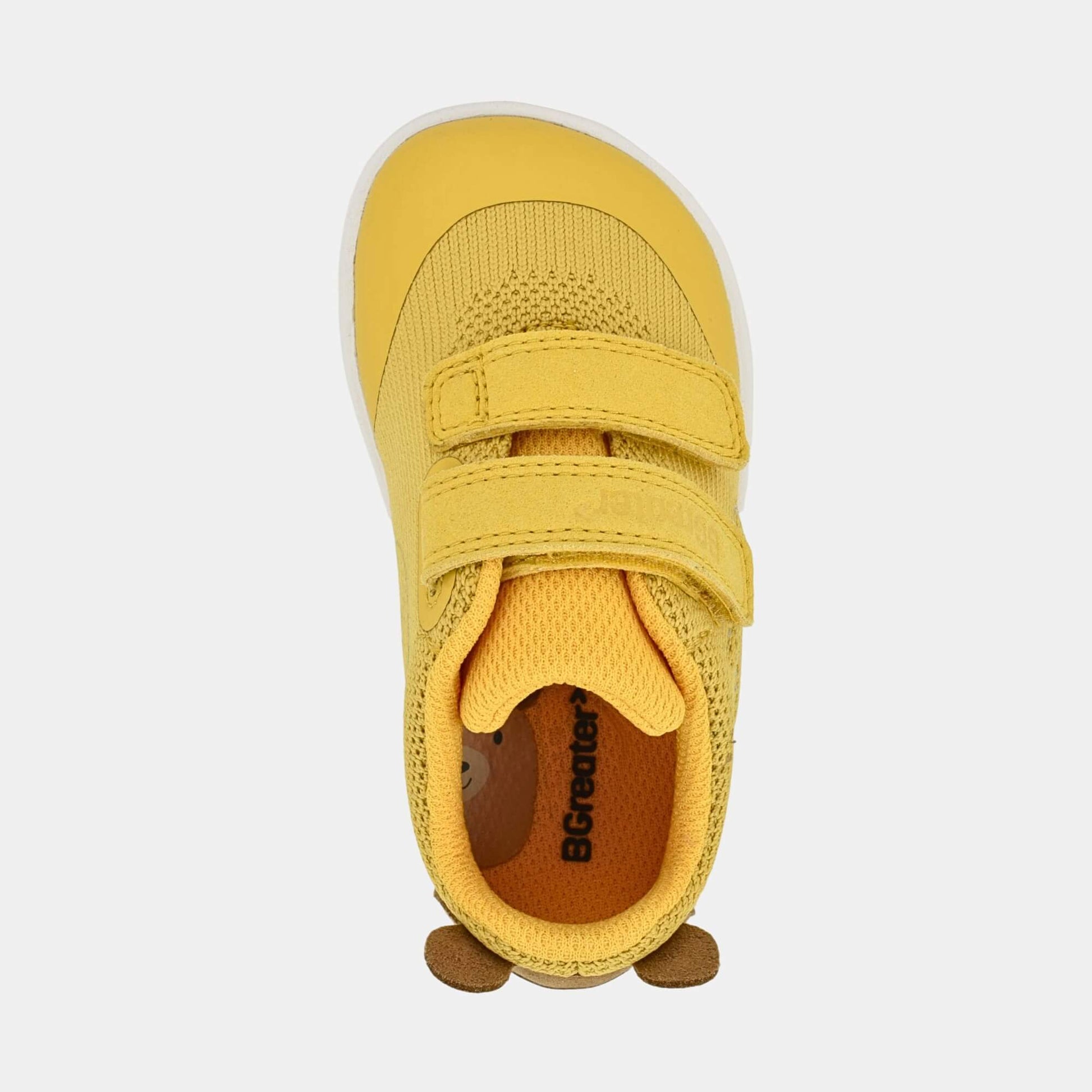 Ochre barefoot toddler trainer - top