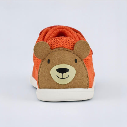 Orange barefoot toddler trainer - back