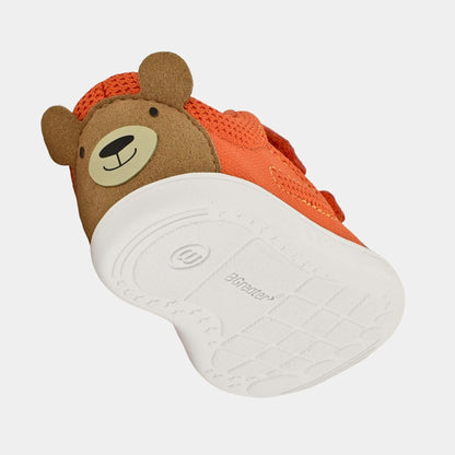 Orange barefoot toddler trainer - floating