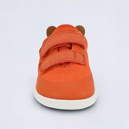Orange barefoot toddler trainer - front