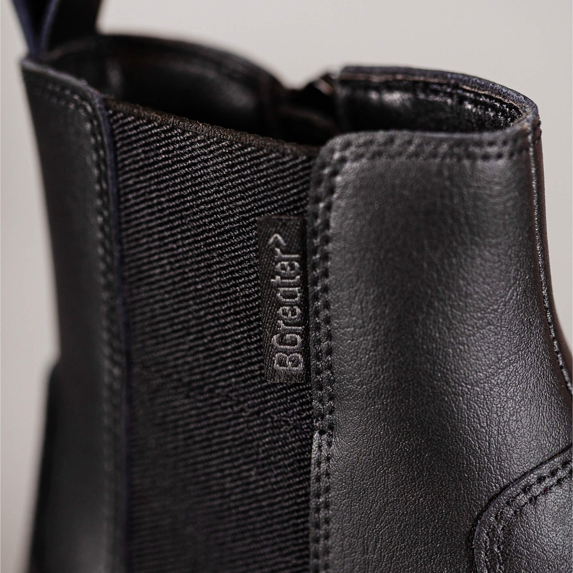 Francis Chelsea Boots - Black Close Up BGreater Label