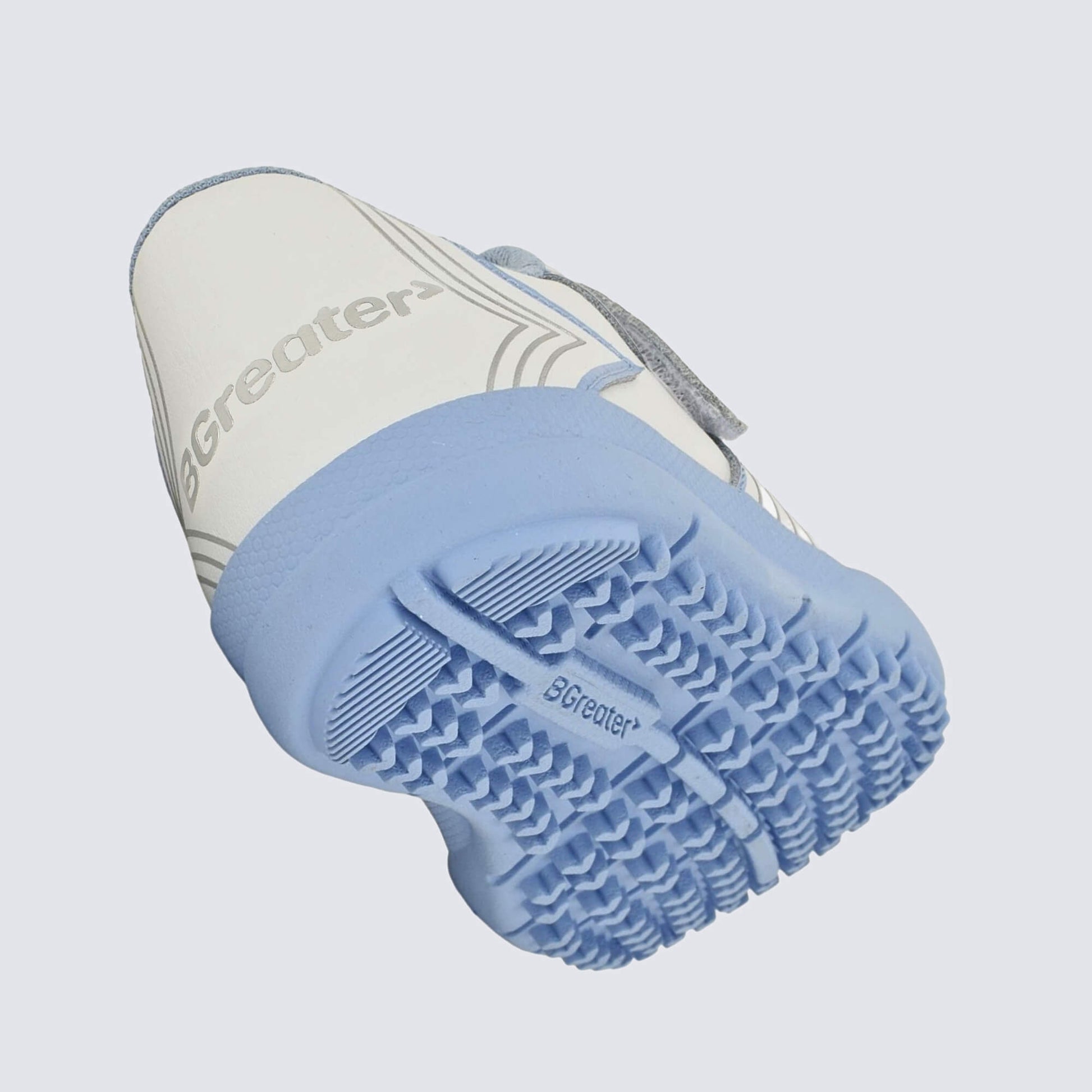 Kids Astro Turf Trainer in White Blue - floating