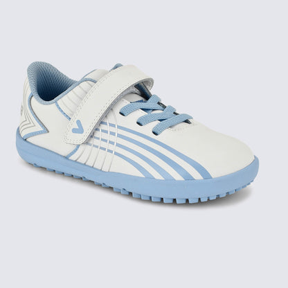 Kids Astro Turf Trainer in White Blue - main feature photo
