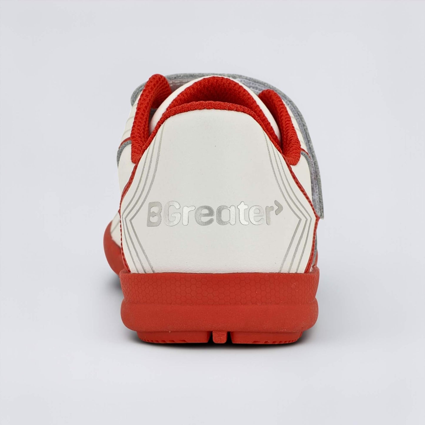 Kids Astro Turf Trainer in White Red - back