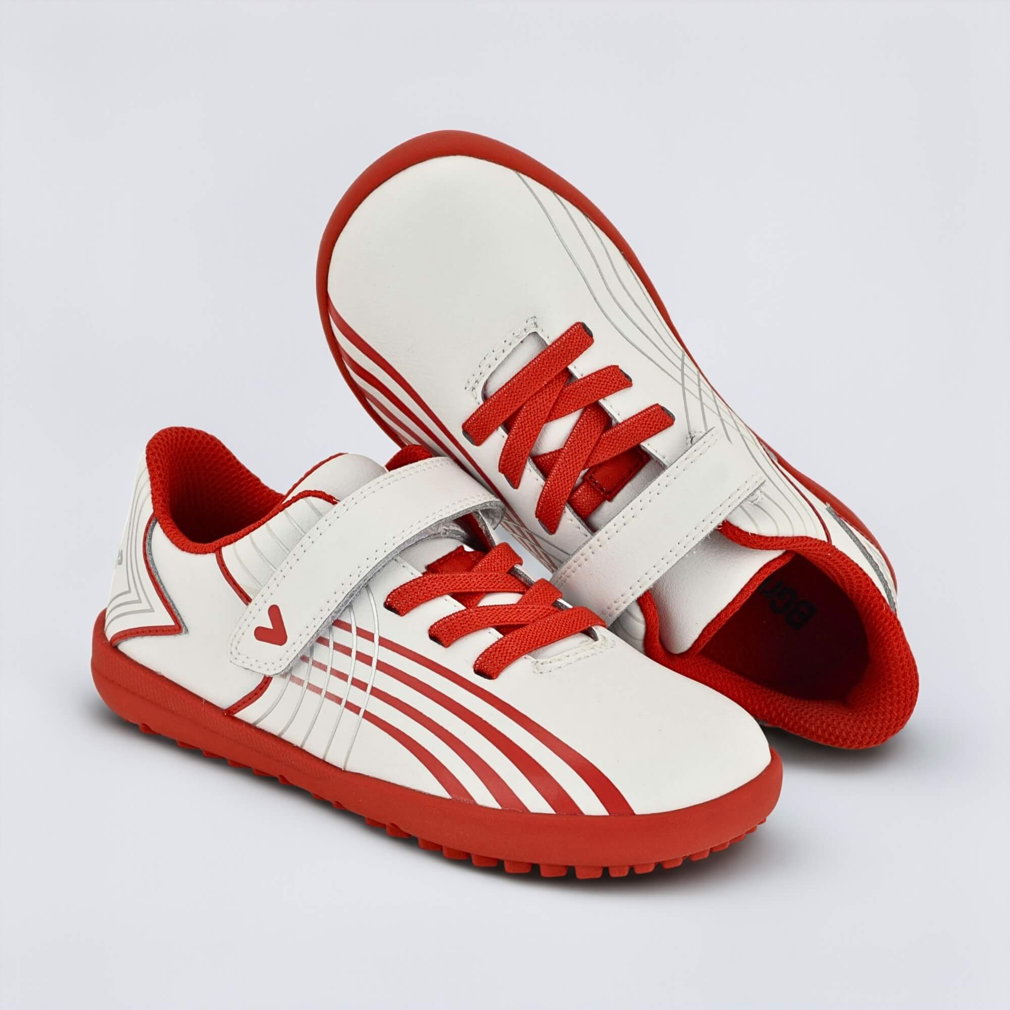 Kids Astro Turf Trainer in White Red - benefits