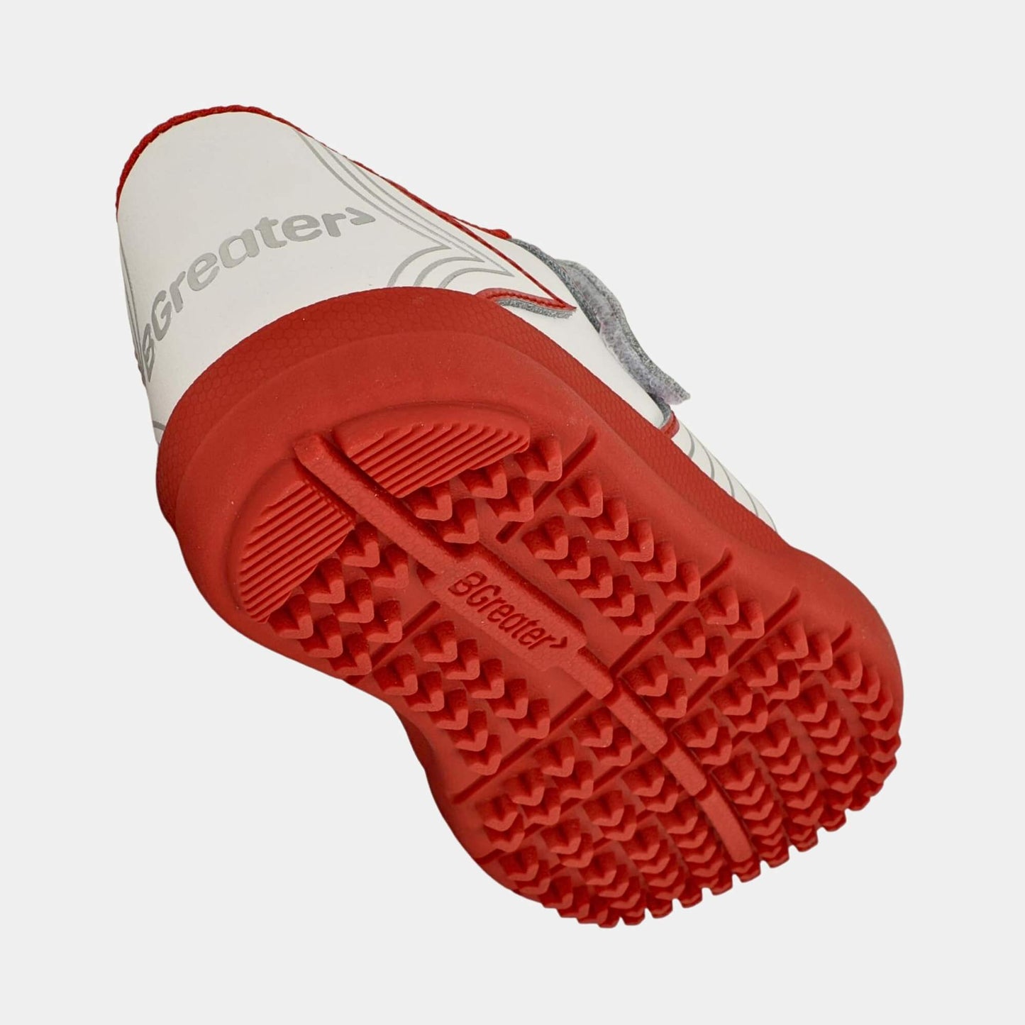 Kids Astro Turf Trainer in White Red - floating