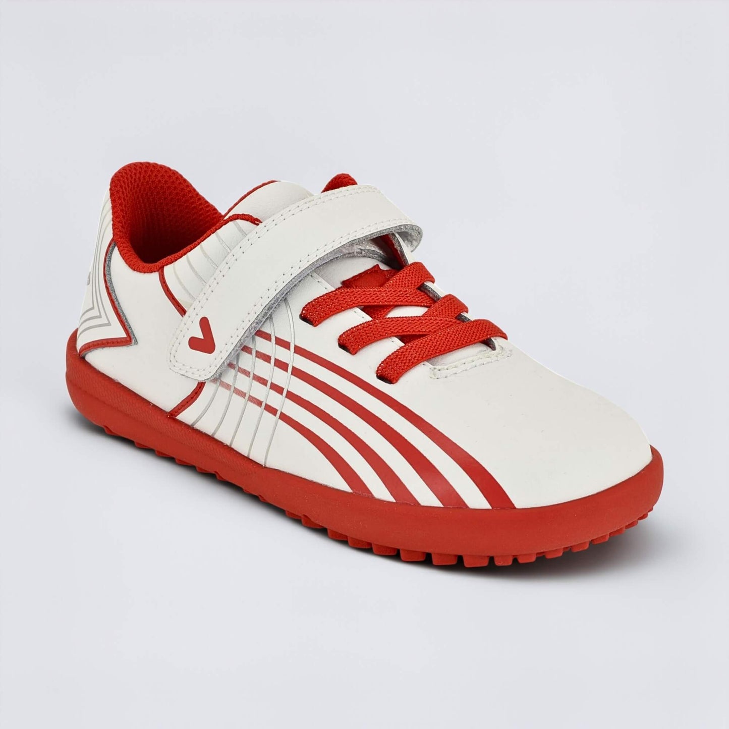 Kids Astro Turf Trainer in White Red - main feature photo