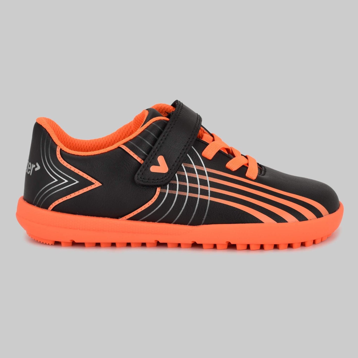 Kids Astro Turf Trainer in Black - Outside