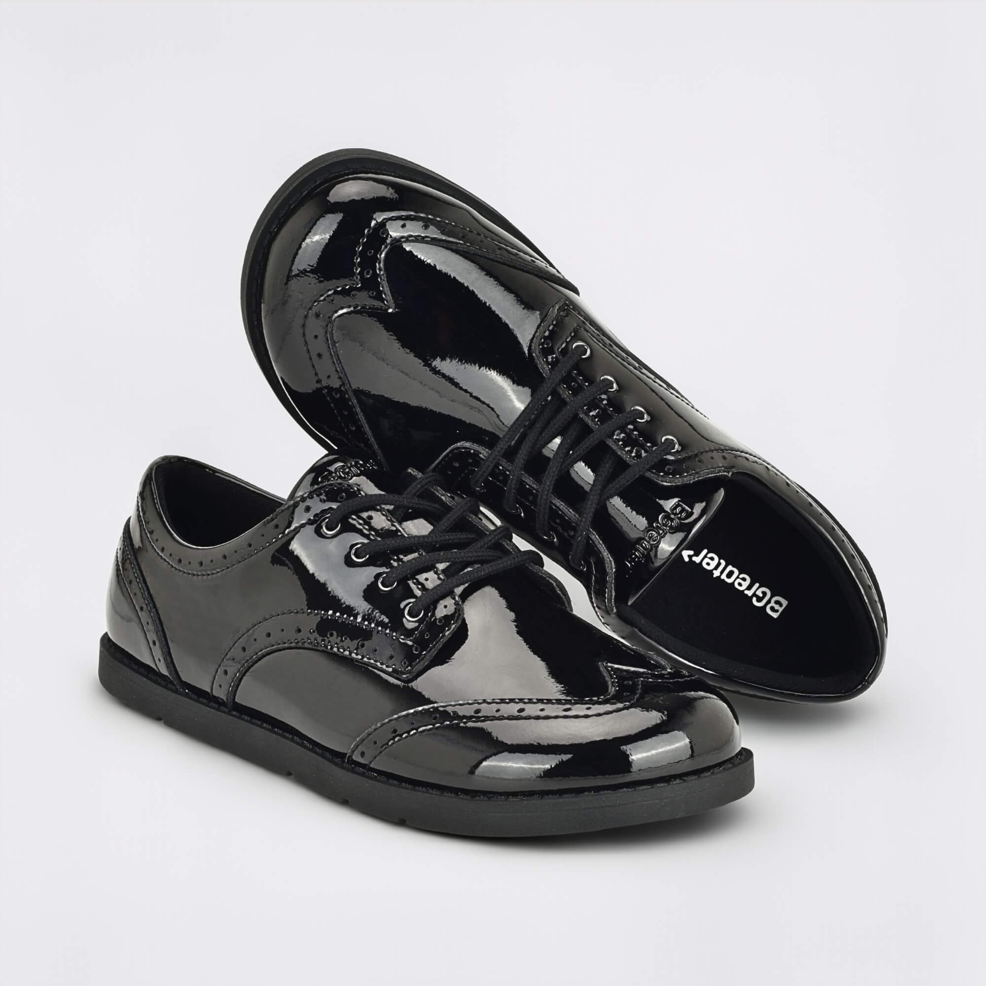 Girls Patent Black Barefoot School Shoe - benefits
