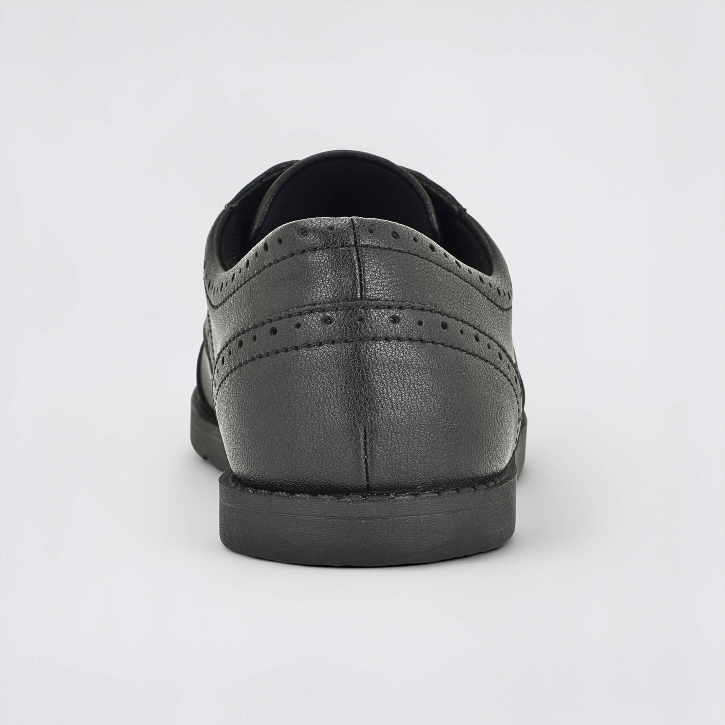 Girls Black Barefoot School Shoe - back
