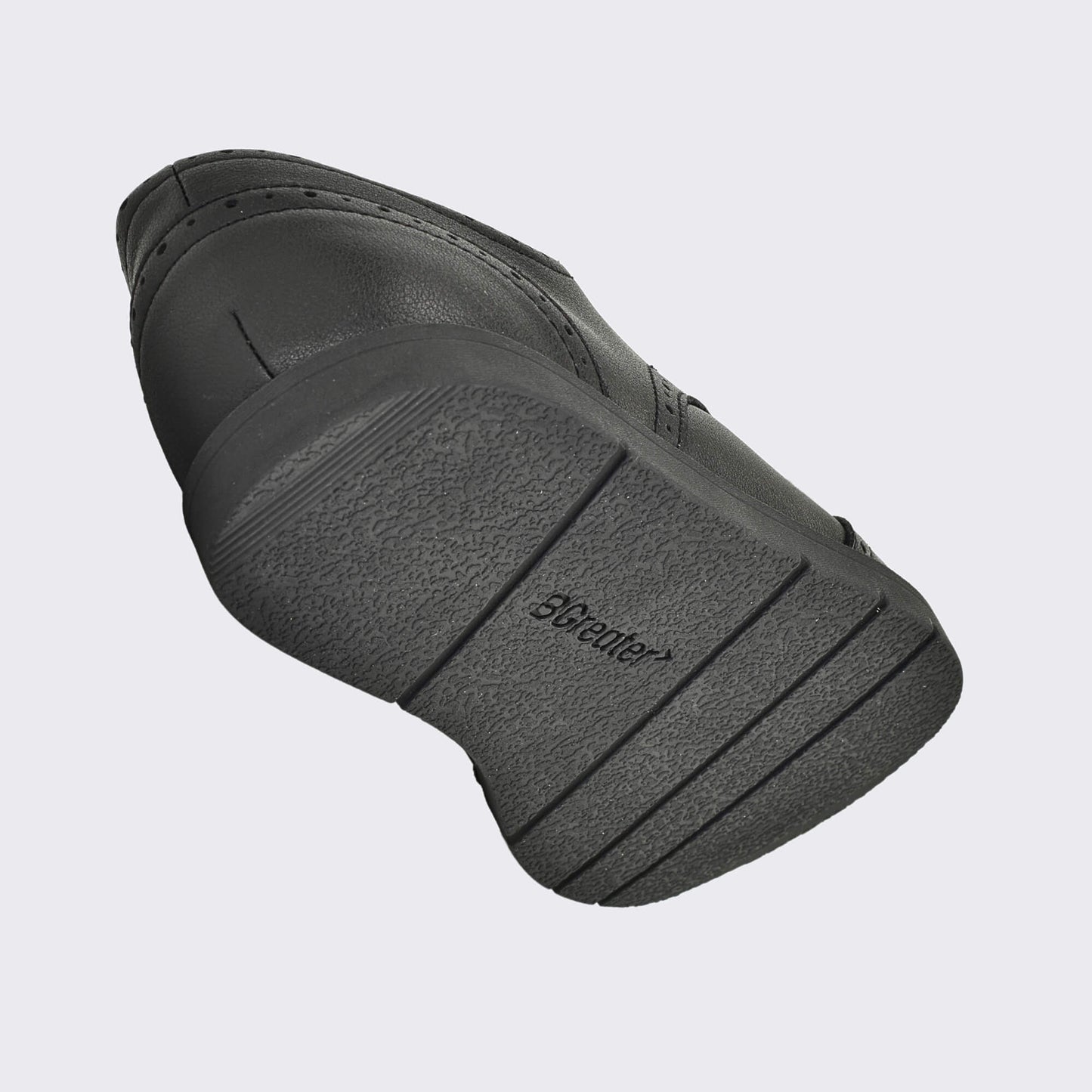 Girls Black Barefoot School Shoe - floating