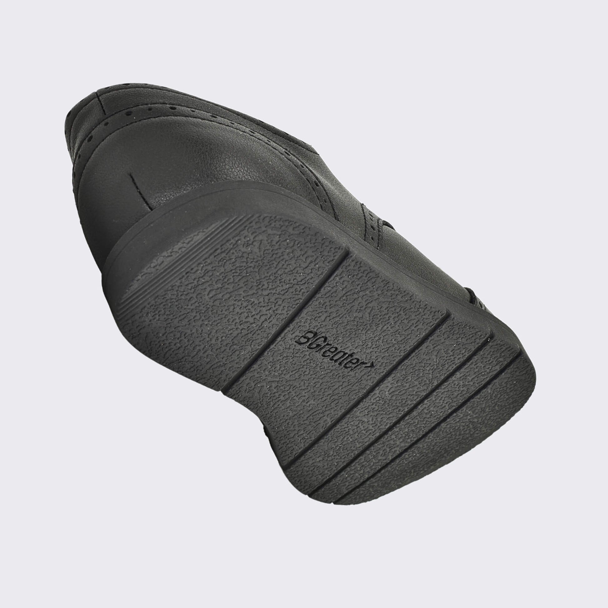 Girls Black Barefoot School Shoe - floating