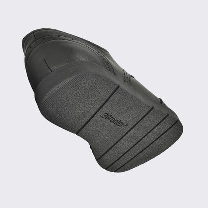Girls Black Barefoot School Shoe - floating