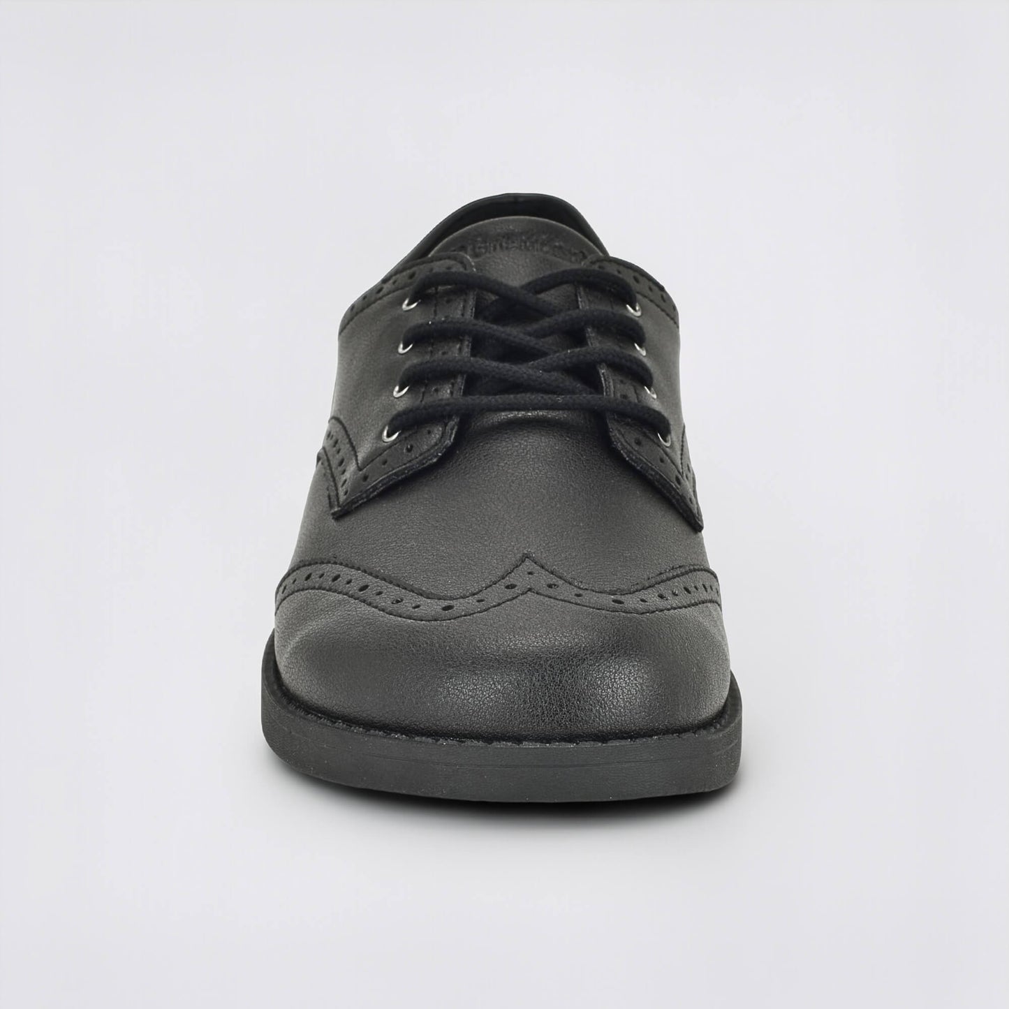 Girls Black Barefoot School Shoe - front