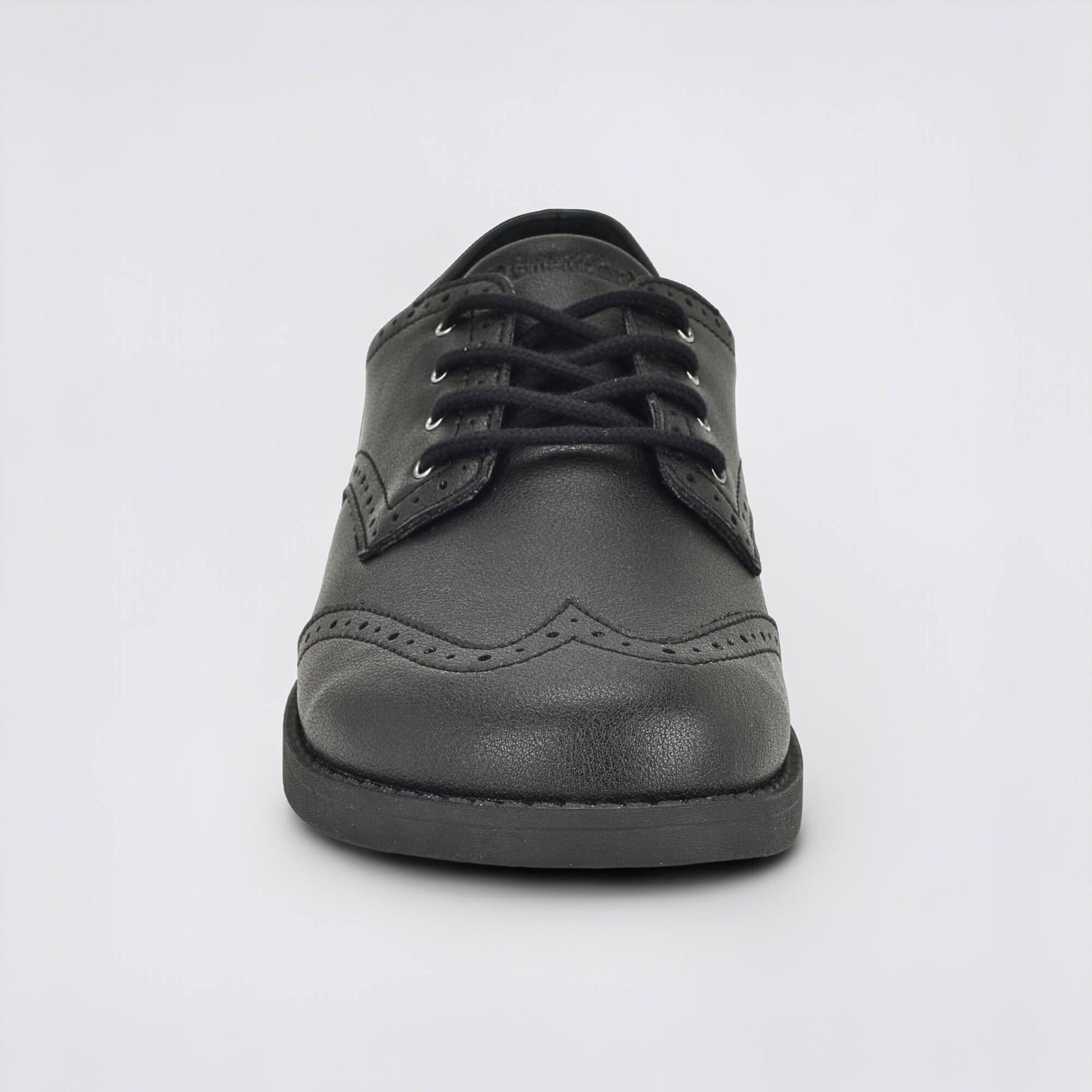 Girls Black Barefoot School Shoe - front