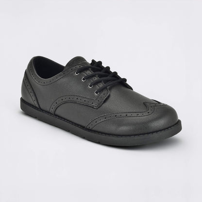 Girls Black Barefoot School Shoe - main feature photo